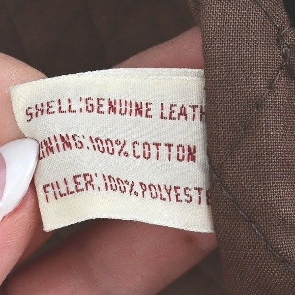 VTG 80s Banana Republic Leather Photojournalist Vest Mill Valley Gorpcore Lined - Picture 13 of 16